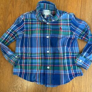 Ralph Lauren plaid button down 24 month
